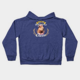 The Distinguished Capybara Queen Kids Hoodie